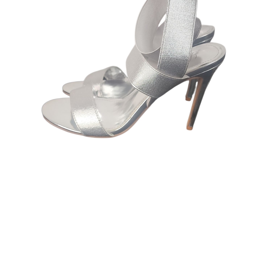Lauren Lorraine‎ Silver Strappy Heels